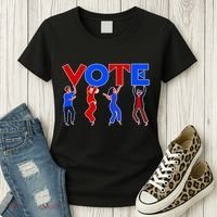 People Holding VOTE Letters  Red White Blue Version Women's T-Shirt thumb 3