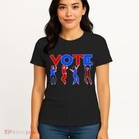 People Holding VOTE Letters  Red White Blue Version Women's T-Shirt thumb 4