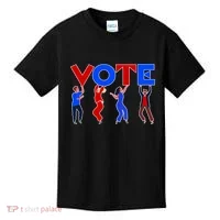 People Holding VOTE Letters  Red White Blue Version Kids T-Shirt thumb 0
