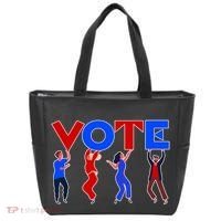 People Holding VOTE Letters  Red White Blue Version Tote Bag thumb 0