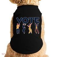 People Holding VOTE Letters Blue And Gold version Doggie Tank thumb 0