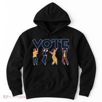 People Holding VOTE Letters Blue And Gold version Hoodie thumb 0