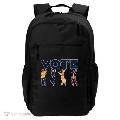 People Holding VOTE Letters Blue And Gold version Backpack