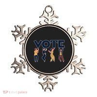 People Holding VOTE Letters Blue And Gold version Ornament thumb 0