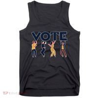 People Holding VOTE Letters Blue And Gold version Tank Top thumb 0