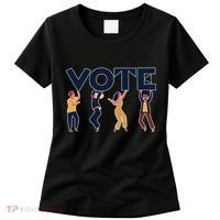 People Holding VOTE Letters Blue And Gold version Women's T-Shirt thumb 0