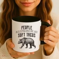 People Sleeping Are Just Soft Tacos Coffee Mug thumb 3