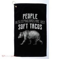 People Sleeping Are Just Soft Tacos Golf Towel thumb 0