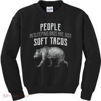 People Sleeping Are Just Soft Tacos Kids Sweatshirt thumb 0