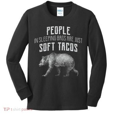 People Sleeping Are Just Soft Tacos Kids Long Sleeve Shirt