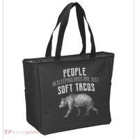 People Sleeping Are Just Soft Tacos Tote Bag thumb 2