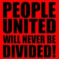 People United Will Never Be Divided! Anti Donald Trump Santa Hat thumb 1