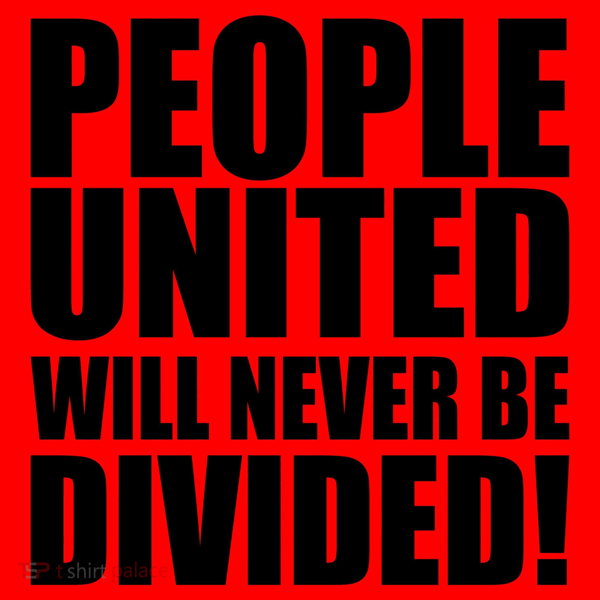 People United Will Never Be Divided! Anti Donald Trump Santa Hat