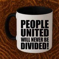 People United Will Never Be Divided! Anti Trump Coffee Mug thumb 2