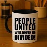 People United Will Never Be Divided! Anti Trump Coffee Mug thumb 4