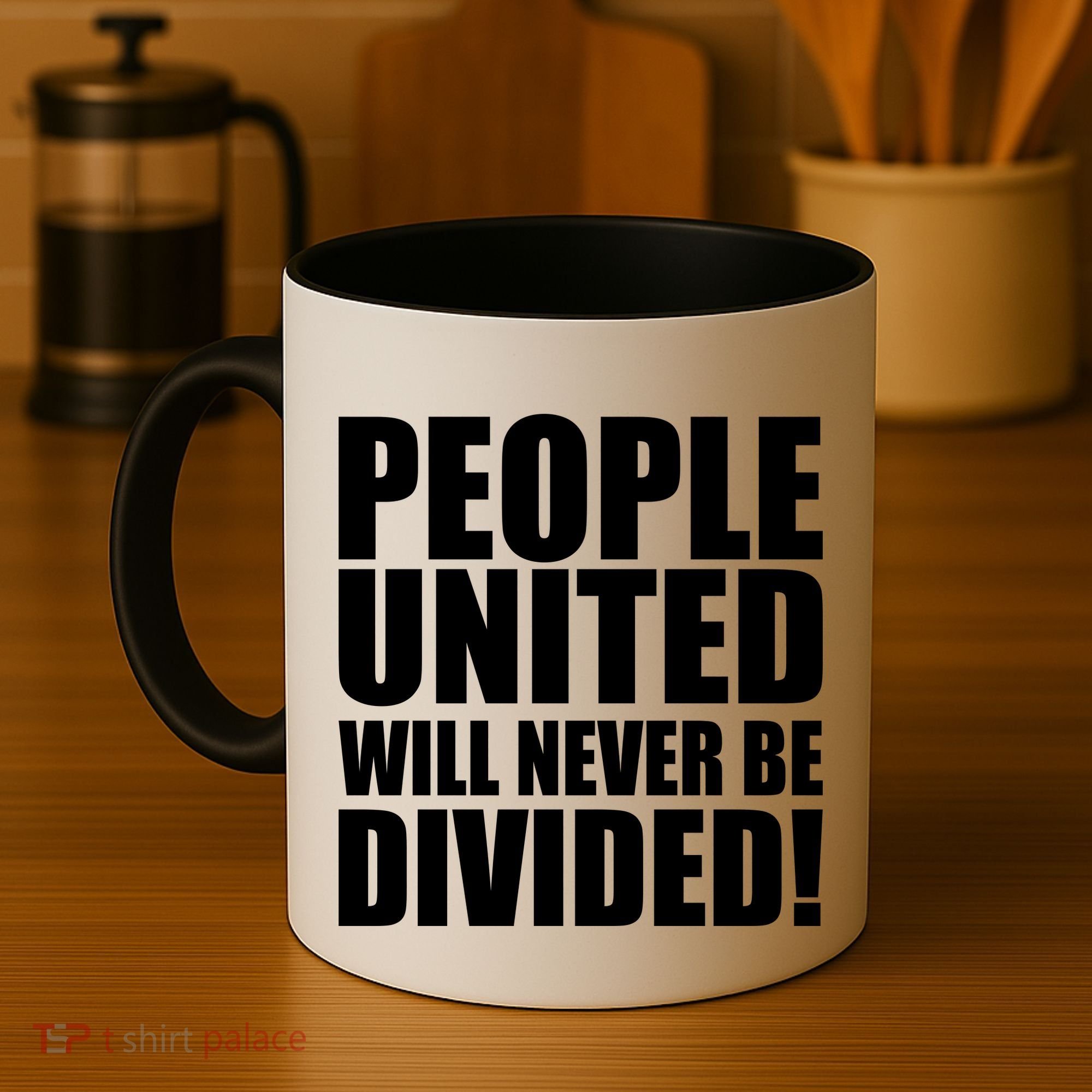 People United Will Never Be Divided! Anti Trump Coffee Mug