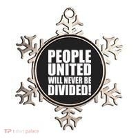 People United Will Never Be Divided! Anti Trump Ornament thumb 0