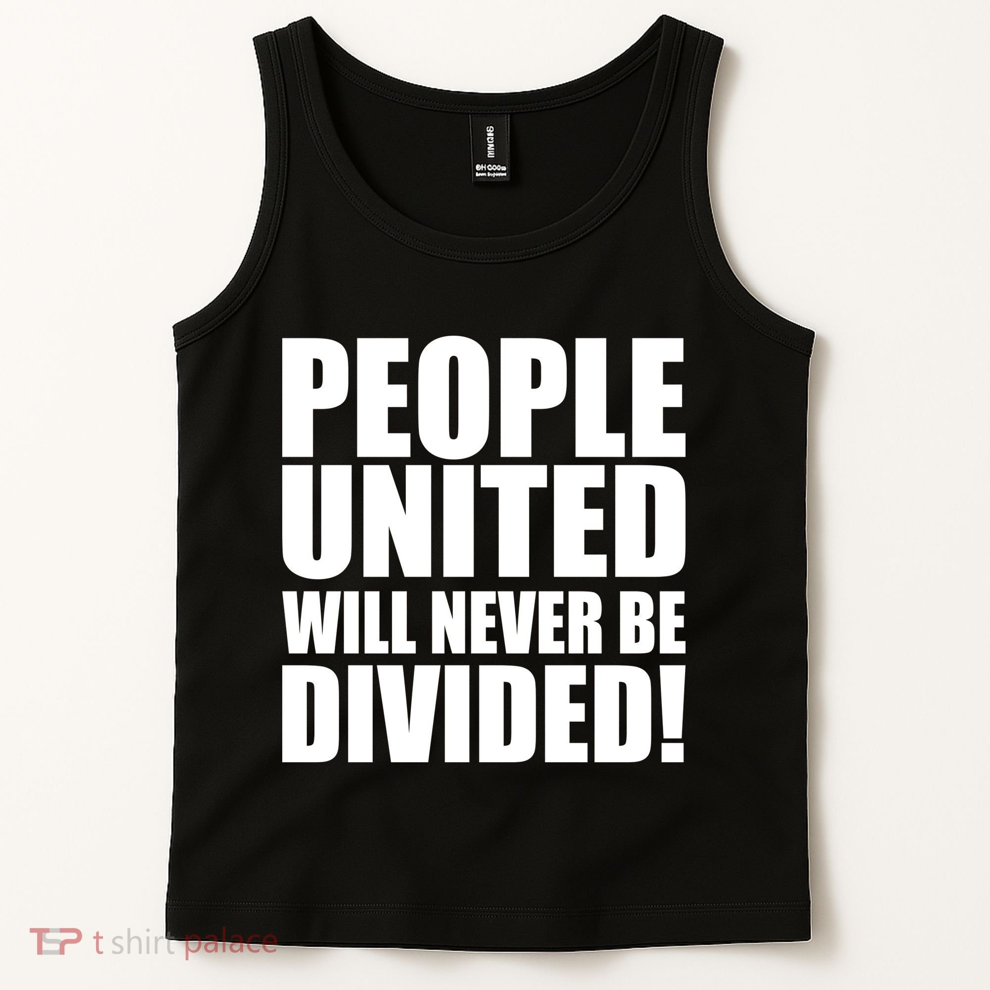 People United Will Never Be Divided! Anti Trump Tank Top