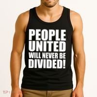 People United Will Never Be Divided! Anti Trump Tank Top thumb 3