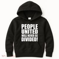 People United Will Never Be Divided! Anti Trump Kids Hoodie thumb 0