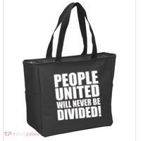 People United Will Never Be Divided! Anti Trump Tote Bag thumb 2