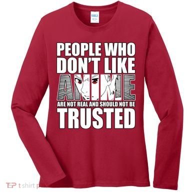 People Who Don't Like Anime Women's Long Sleeve Shirt