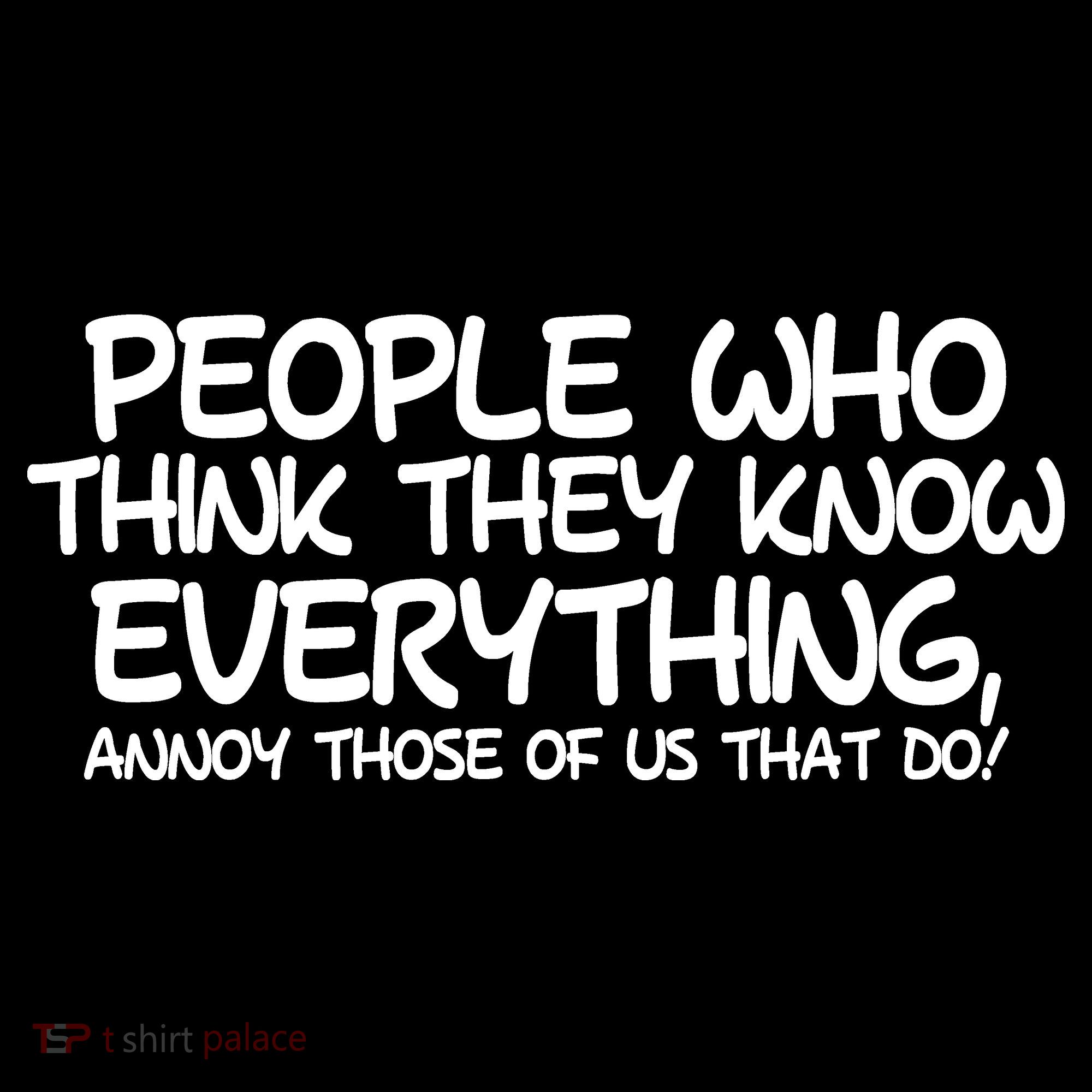 People Who Think They Know Everything Ornament