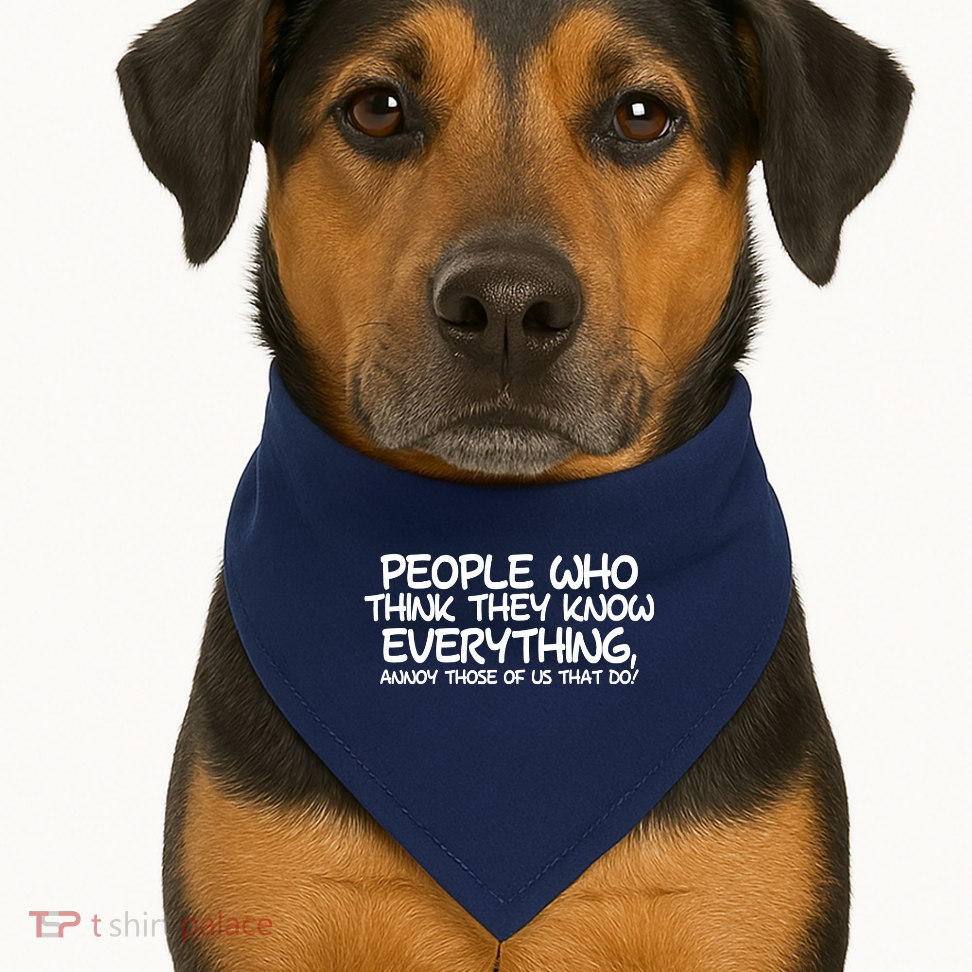 People Who Think They Know Everything USA-Made Doggie Bandana