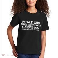 People Who Think They Know Everything Kids T-Shirt thumb 2