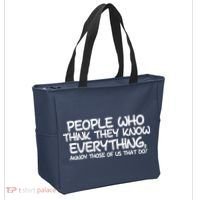 People Who Think They Know Everything Tote Bag thumb 2