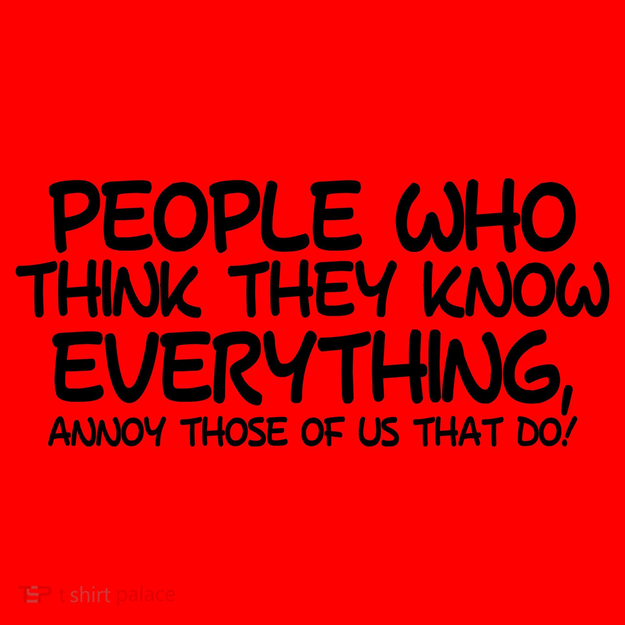 People Who Think They Know Everything Santa Hat