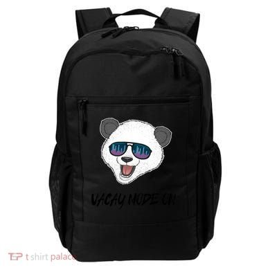 Panda Equalizer Party Rave Techno Vacation Vacay Mode On Gift Backpack