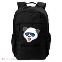 Panda Equalizer Party Rave Techno Vacation Vacay Mode On Gift Backpack thumb 0