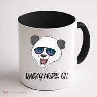 Panda Equalizer Party Rave Techno Vacation Vacay Mode On Gift Coffee Mug thumb 1