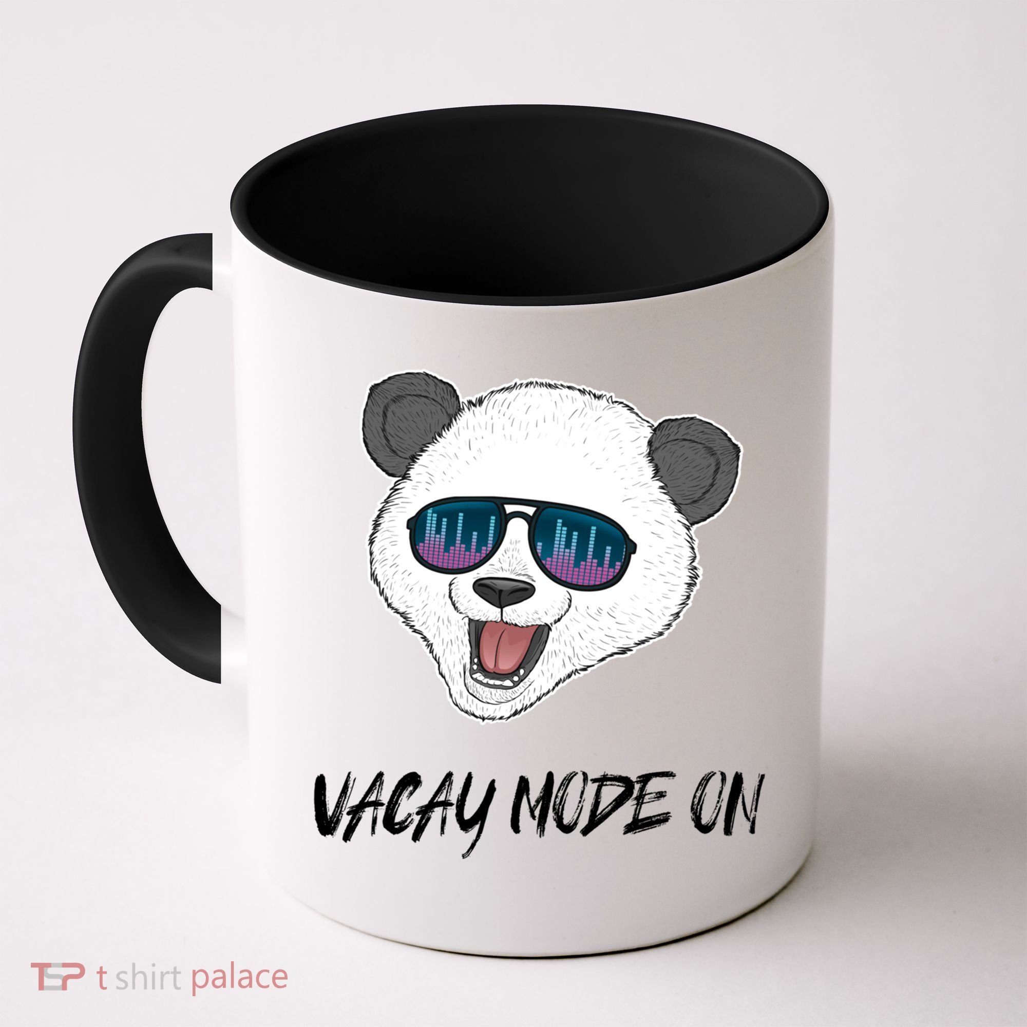 Panda Equalizer Party Rave Techno Vacation Vacay Mode On Gift Coffee Mug