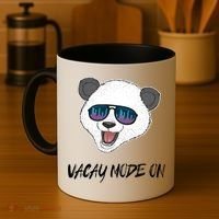 Panda Equalizer Party Rave Techno Vacation Vacay Mode On Gift Coffee Mug thumb 4