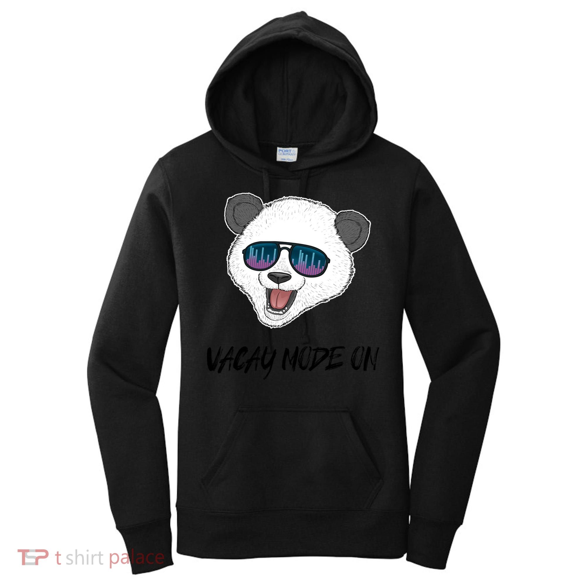 Panda Equalizer Party Rave Techno Vacation Vacay Mode On Gift Women's Hoodie