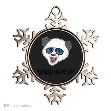 Panda Equalizer Party Rave Techno Vacation Vacay Mode On Gift Ornament
