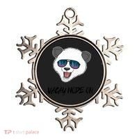 Panda Equalizer Party Rave Techno Vacation Vacay Mode On Gift Ornament thumb 0