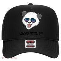 Panda Equalizer Party Rave Techno Vacation Vacay Mode On Gift Hat thumb 0
