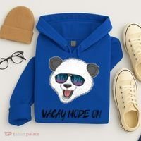 Panda Equalizer Party Rave Techno Vacation Vacay Mode On Gift Hoodie thumb 4