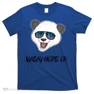 Panda Equalizer Party Rave Techno Vacation Vacay Mode On Gift T-Shirt
