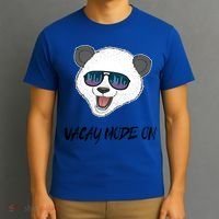Panda Equalizer Party Rave Techno Vacation Vacay Mode On Gift T-Shirt thumb 3