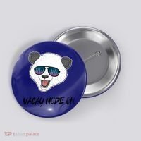 Panda Equalizer Party Rave Techno Vacation Vacay Mode On Gift Button thumb 0