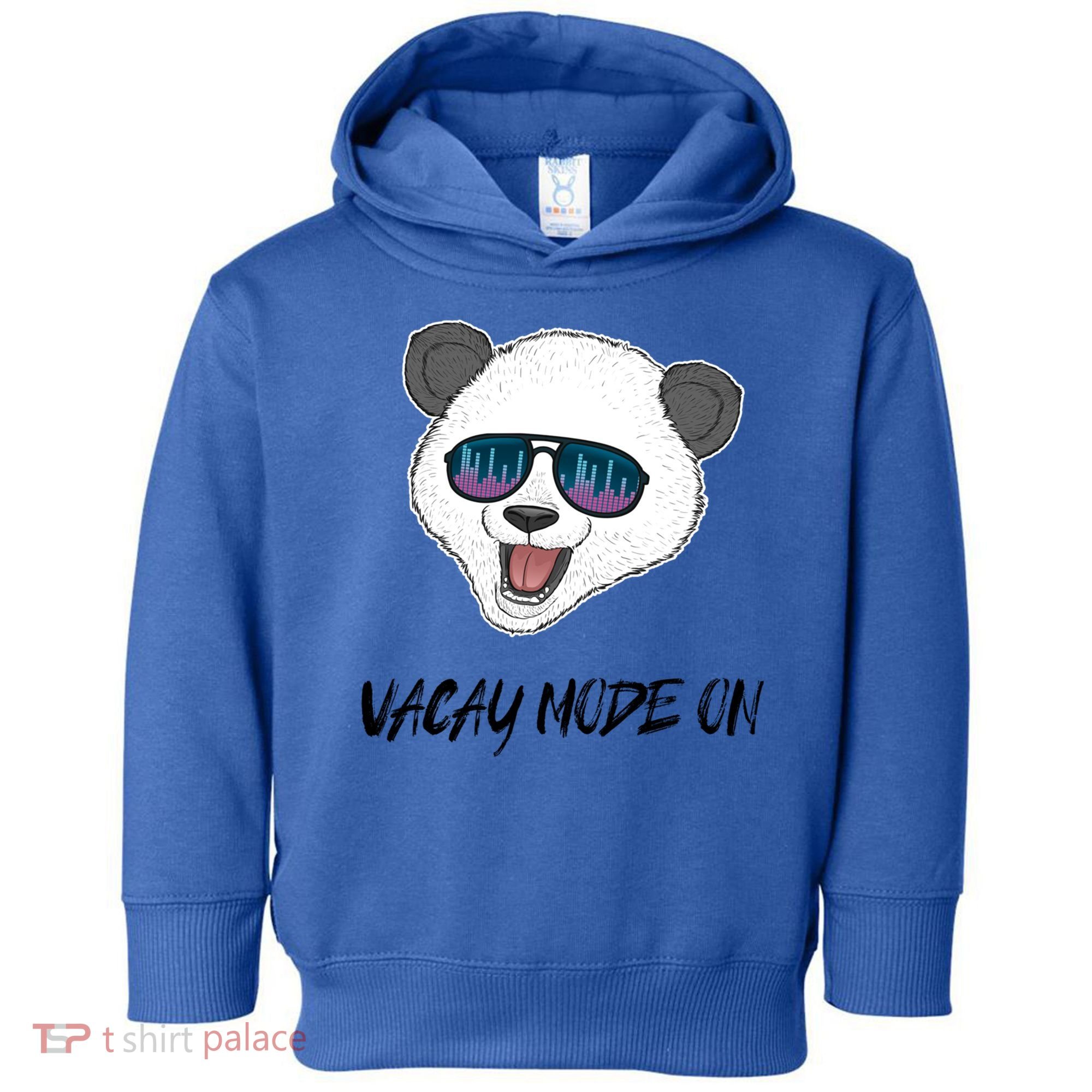Panda Equalizer Party Rave Techno Vacation Vacay Mode On Gift Toddler Hoodie