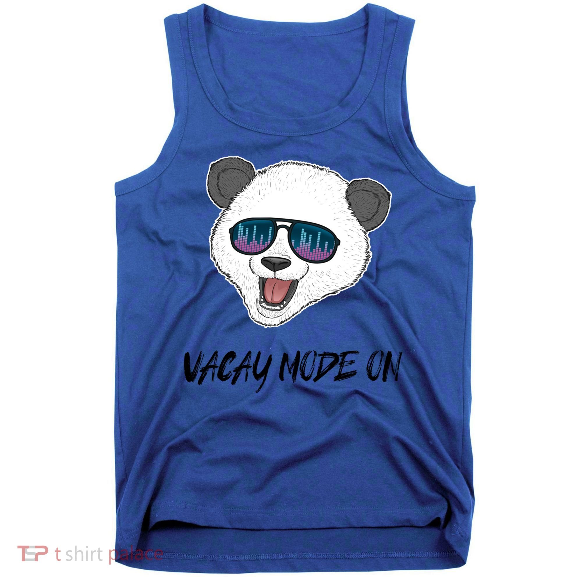 Panda Equalizer Party Rave Techno Vacation Vacay Mode On Gift Tank Top