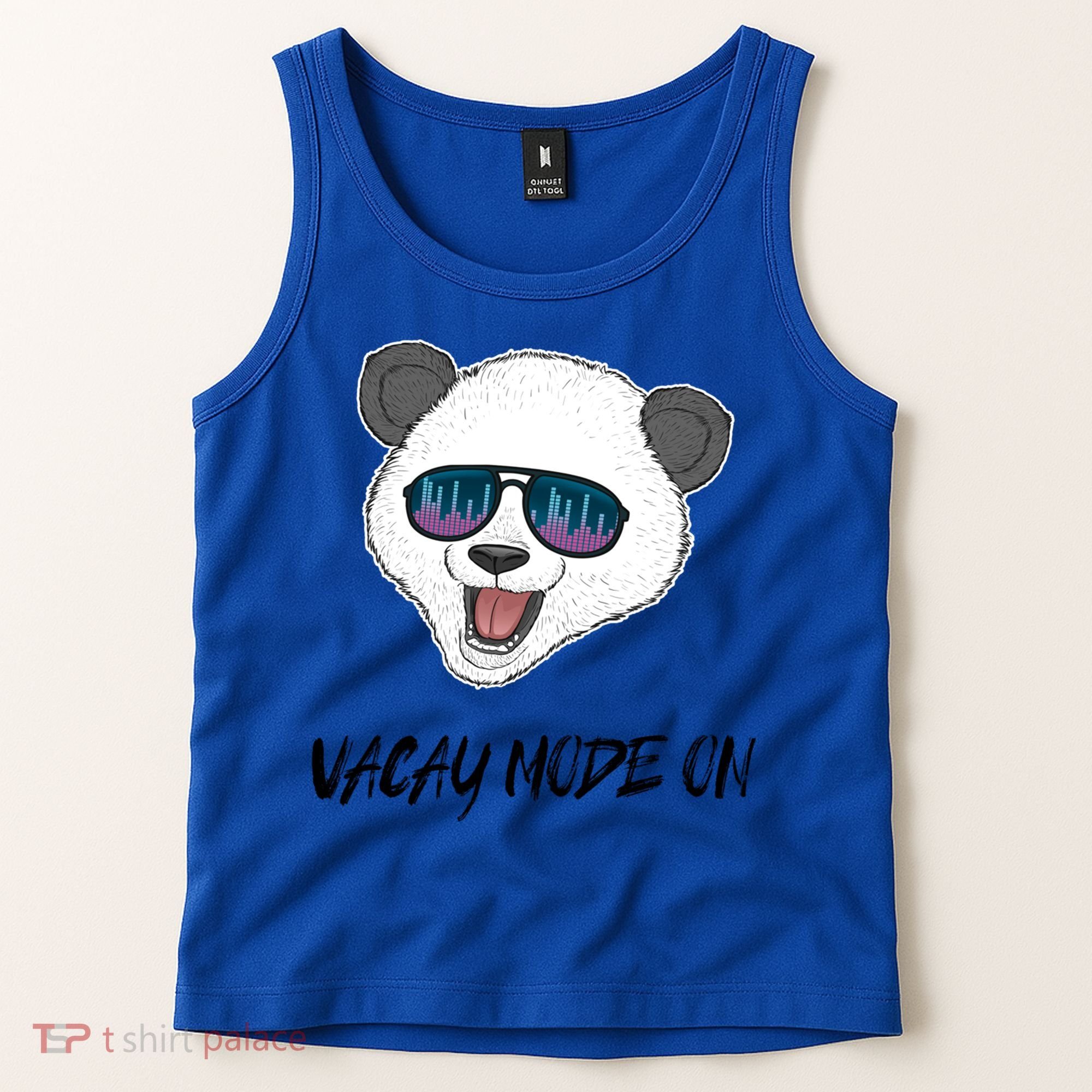 Panda Equalizer Party Rave Techno Vacation Vacay Mode On Gift Tank Top