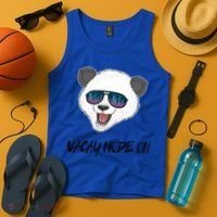 Panda Equalizer Party Rave Techno Vacation Vacay Mode On Gift Tank Top thumb 4