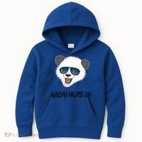 Panda Equalizer Party Rave Techno Vacation Vacay Mode On Gift Kids Hoodie thumb 0