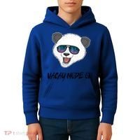 Panda Equalizer Party Rave Techno Vacation Vacay Mode On Gift Kids Hoodie thumb 4